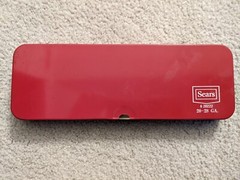 Vintage Sears & Roebuck Co. GUN CLEANING KIT No. 6 2022 & Metal Box. 20-28 Guage