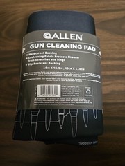 Allen Company Firearm Cleaning Pad Waterproof Liner 45.5 In. L x 16 In. W Black