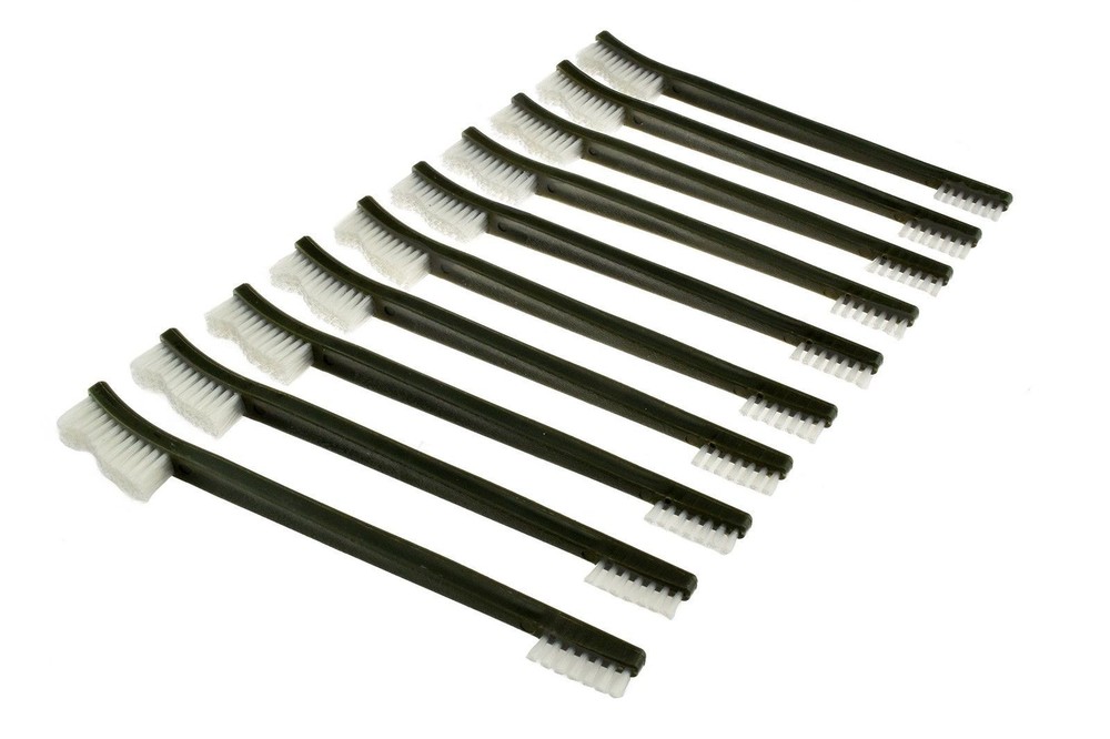 New 50pc 7″ Double Ended Gun Cleaning Brush Plastic Handle Set – Nylon Bristles