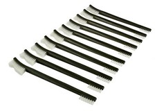 New 50pc 7″ Double Ended Gun Cleaning Brush Plastic Handle Set – Nylon Bristles