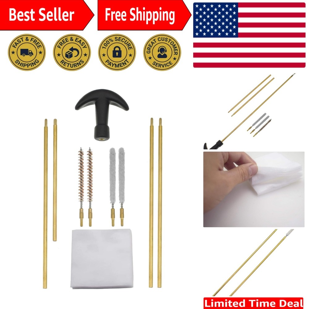 Universal .177 & .22 Air Rifle Cleaning Kit with High-Quality Brushes and Mops