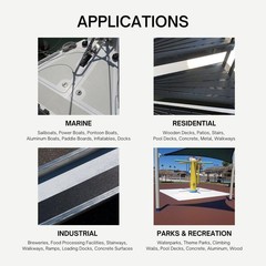 Kiwigrip Non-Skid Coating For Boats Decks Ramps Or Steps – Grey 1 Liter –