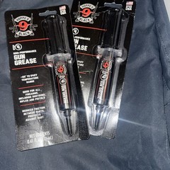 Lot of 2 Hoppes 9 Black Gun Grease Synthetic Polymer Formula 12CC Syringe HBGG