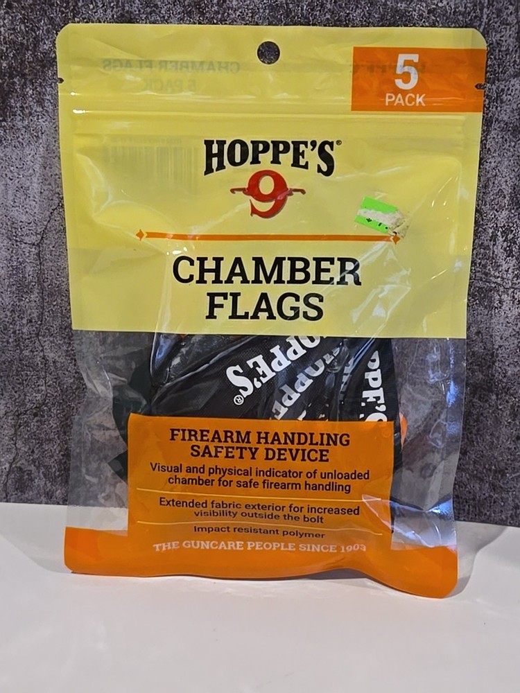 Hoppe’s Chamber Flags 5 Pack Visual & Physical Indicator Being Unloaded NIB(164)