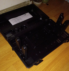 Gun cleaning stand and cleaning supply storage case