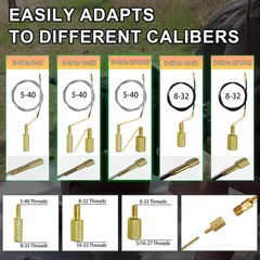 Brass Cleaning Rod Adapter for Various Calibers and Shotgun Brushes