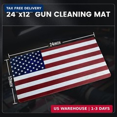 24″x12″ Pistol Cleaning Mat and 100PCS 6″ Cleaning Swabs – Cleaning Mat with Sti