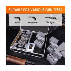 Gun Cleaning Kit, 97PCS Ultimate Universal Gun Cleaning Supplies with Brass B…