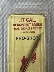 2 Pro-Shot Bore Brush For .17 Caliber/.177 Rifle Bronze/Nylon 17R 17NR Pellet