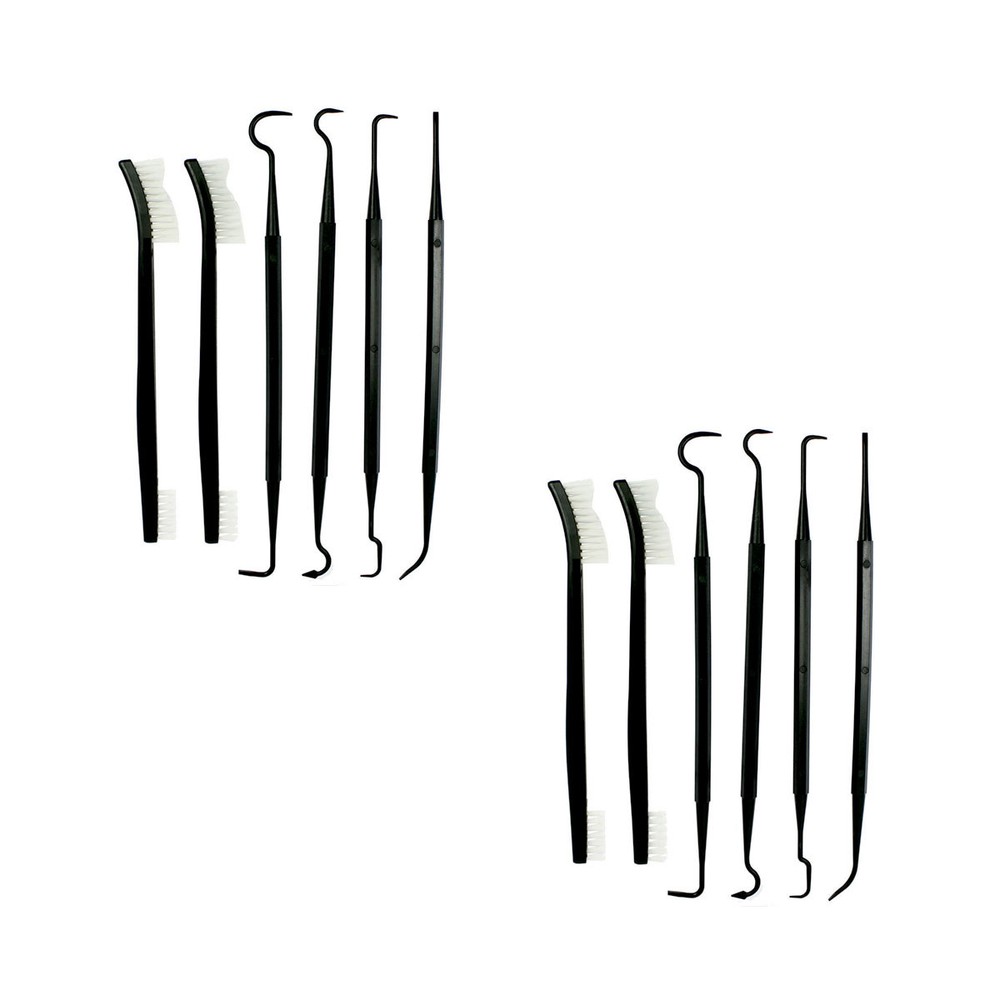 2PACK x 6 PCS Gun Rifle Pistol Cleaning Brush Brushes Picks Nylon Non-Scratching