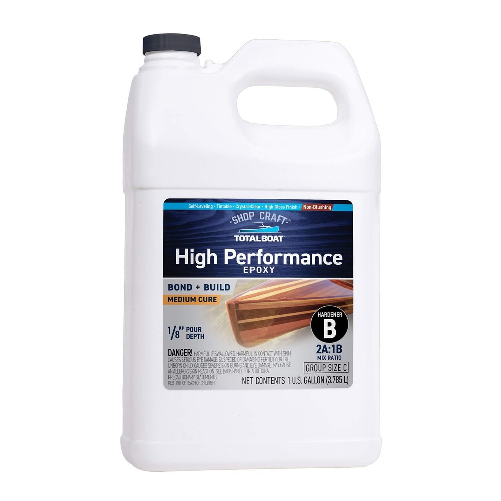 Totalboat High Performance Medium Hardener Gallon Clear