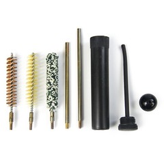 Pistol Gun Cleaning Kit .357 .38 9mm Cal Handgun Bore Cleaner Brush Set