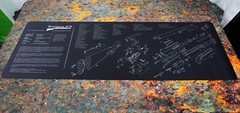 Gun Cleaning Mat for Remington 870 Shotgun Breakdown Schematics Parts Diagram