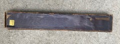 VINTAGE WOOD 3 PIECE SHOTGUN CLEANING ROD KIT & HAND CLAY PIGEON THROWER