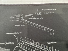 WHEELER DELTA SERIES GUN MAINTENANCE MAT 156824 Exploded View Rubber Back NEW