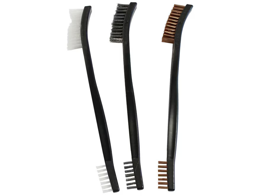 Birchwood Casey Utility Gun Cleaning Brush Set Bronze, Nylon and Stainless