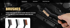 Universal Gun Cleaning Kit, All Calibers, Pistol Rifle Shotgun, Brass Rods