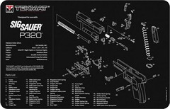Tekmat Armorers Bench Mat 11″x17″ Sigarms P320 Black – 17-SIGP320