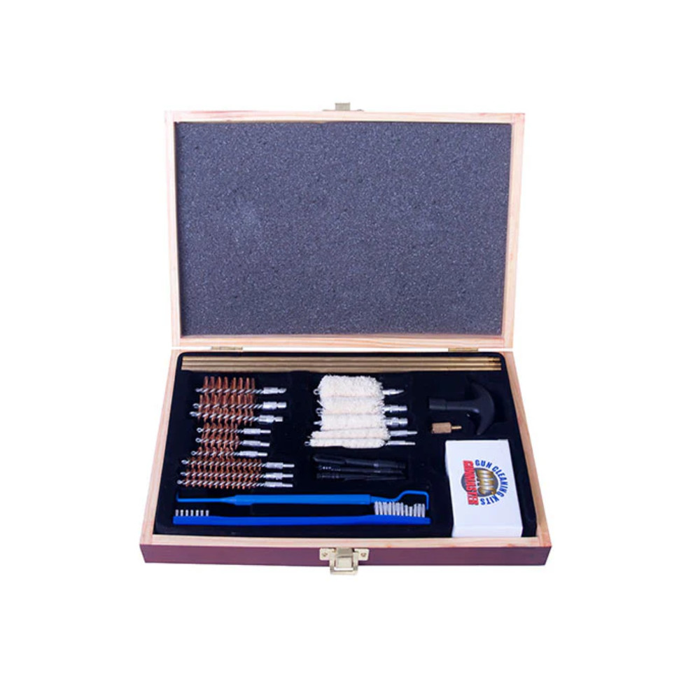 DAC Gunmasters 30pc Universal Cleaning Kit with Wood Case – UGC-56W