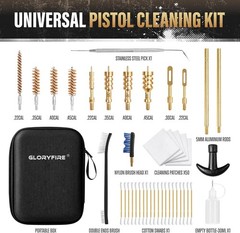 Universal Gun Cleaning Kit for .22 to .45 Cal Handguns – Compact & Portable