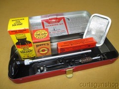 Vintage Outers Cleaning Kit for 45 Caliber in Red Metal Box