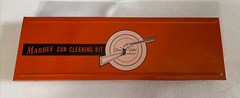 Vintage Marble Gun Cleaning Kit METAL CASE Missing Patches & Oil gunsmith