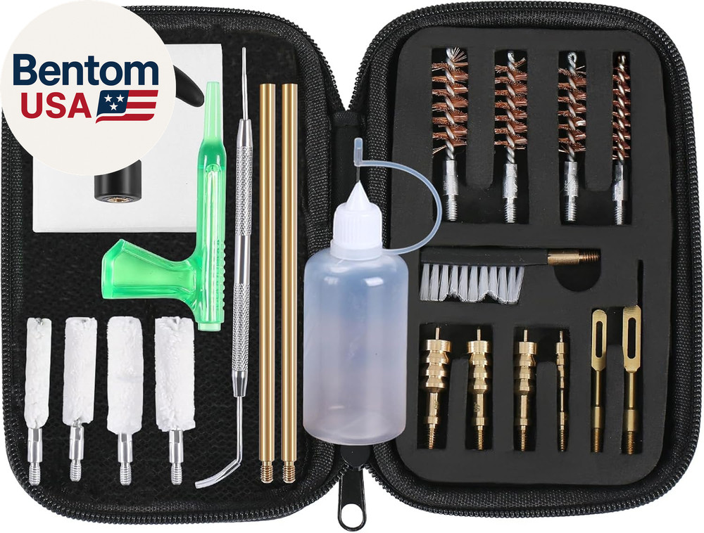 Universal Handgun Cleaning Kit for .22 .357/.38/9Mm .40 .45 Caliber Pistol Gun B