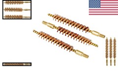 Top-Quality .44 Caliber Bore Brush Set: 3 Bronze Brushes for Gunsmith Excellence
