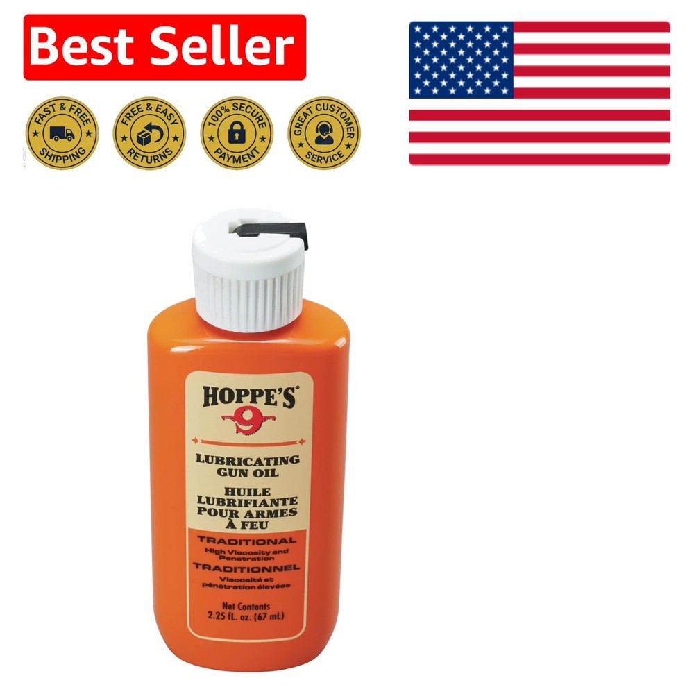 No. 9 High-Viscosity Lubricating Oil – 2.25 Oz. for Firearms & Fishing Reels