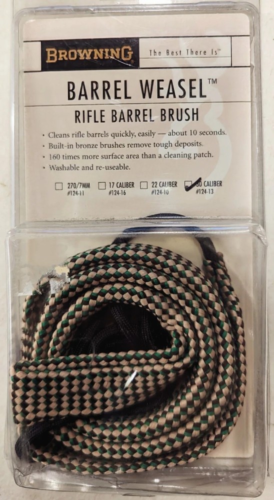 Browning Barrel Weasel Rifle Barrel Brush 30 Caliber #124-13