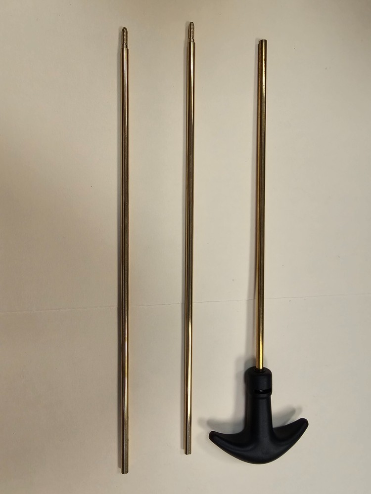 8-32 Gun Pistol Rifle Brass Rod kit 2 ea 10-1/2′ rods n 1 ea 9” rod with handle