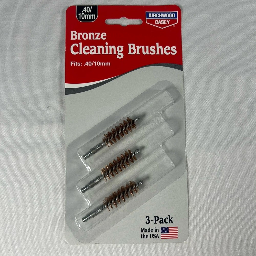 Birchwood Casey .40/10mm Bronze Cleaning Brush 3pk 41240. H15-16