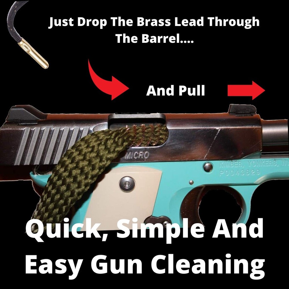 1 Pull Bore Cleaning System For 380 Calibers – Fast Shipping – Cobra Snakes