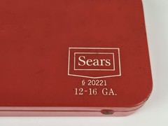 Vintage Sears Roebuck and Co. No.6 20221 12-16 GA Gun Cleaning Kit Metal Case