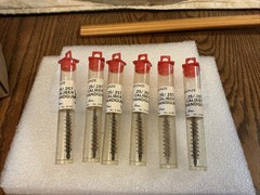 Lot of 6 NOS,Kleen Bore Pistol Chamber Bronze Brushes,.25/.257 Caliber