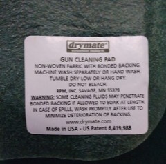 Drymate Gun Cleaning Pad Mat 16 X 54 Green Made USA Shotgun