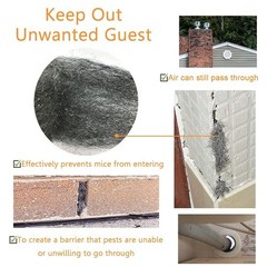15 Count Gap Blocker: Steel Wool Rolls for Safe Indoor & Outdoor Pest Control