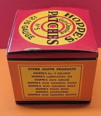 Vintage Full Hoppe’s Gun Cleaning Patches No 5 , 12 – 16 Gauge (PRE BAR CODE)