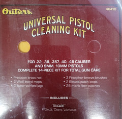 Outers Universal Pistol Cleaning Kit #46410 for .22-.45; 9mm & 10mms (SW55)