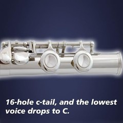 flute 16-hole closed-hole C-tone nickel-plated, beginner to play graded flute,