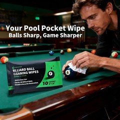 Quick Refresh Billiard Ball Cleaning Wipes – Perfect for Dust & Grime Removal