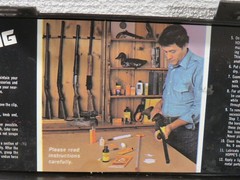 Vintage Hoppes Rifle Gun Cleaning Kit With Black Storage Box