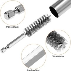 Copper Pipe Cleaner Set 1/2 3/4 Inch with Stainless Steel Bore Brushes Kit for