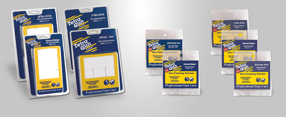 TETRA GUN 100% COTTON CLEANING PATCHES