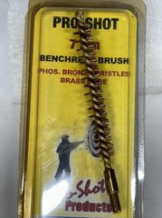 Pro-Shot Benchrest Brush Phos. Bronze Bristles Brass Core 7mm 9mm 270 Cal. New