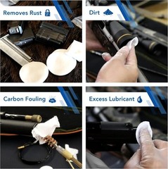 1000PCS Lint-Free & Highly Absorbent Gun Cleaning Patches – Fits All Calibers