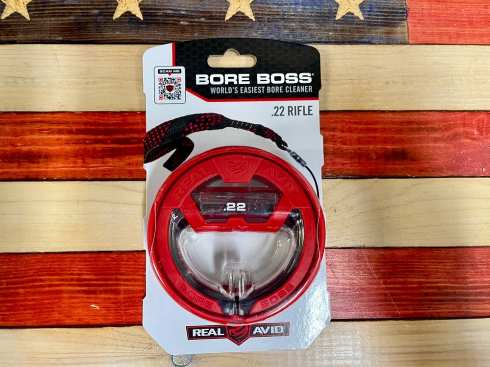 NEW! Real Avid Bore Boss .22Cal Clean Storing Pull Through Bore Cleaner AVBB22