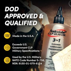 3-In-1 CLP Gun Oil, Lubricates & Preserves All Types of Firearms, Military-Grade