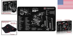 Oil Resistant Handgun Cleaning Mat – Durable 11″ x 17″ Springfield Armory Design
