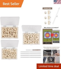 Effortless .177 Caliber Airgun Cleaning Pellets & Brass Brush – 200 Wool Pellets